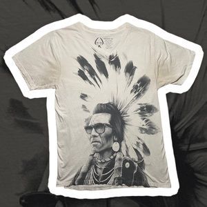 ROOK Native American All Over Front Print Shirt